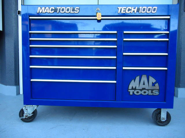 見学チェック可能 MAC TOOLS マックツール TECH1000 テック 工具箱 ブルー 幅約128㎝ 奥行き約64㎝ 高さ約104cm 埼玉県蓮田市 管理5A1125A_画像2
