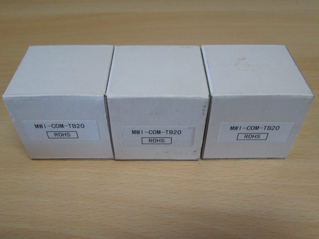 未使用品 MISUMI コモン端子台 MWI-COM-TB20 3点セット 管理5I1024E-YP01_画像1