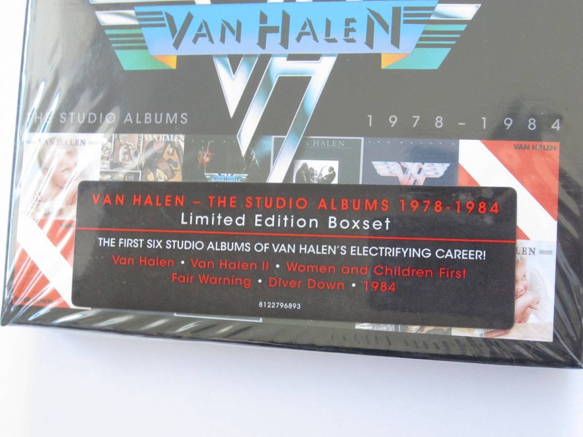  как новый!6 листов комплект box не использовался товар *VAN HALEN THE STUDIO ALBUMS 1978-1984 CD6 листов комплект Van * разделение Len зарубежная запись комплект бумага jacket 