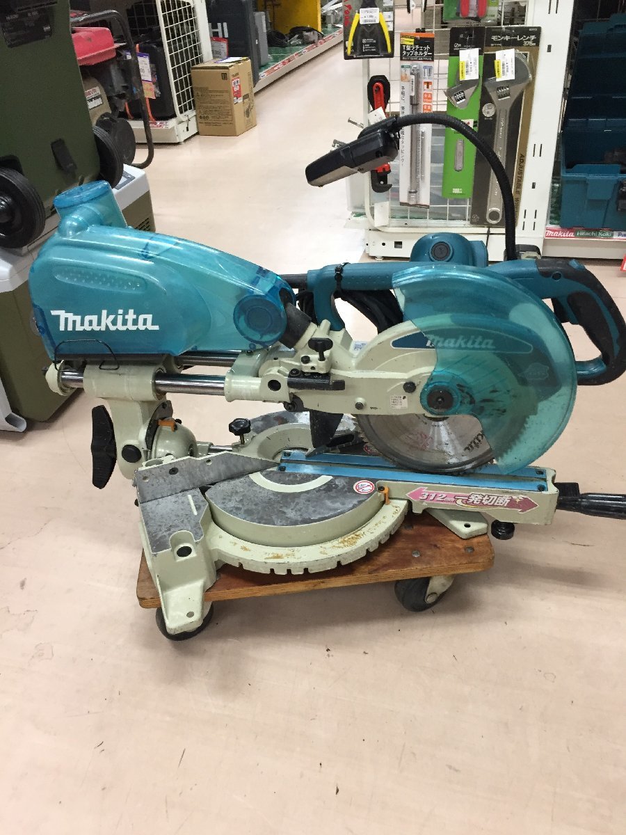 【引取限定】【中古品】makita(マキタ) 216㎜スライドマルノコ(蛍光灯付) LS0814F　/ITATVUZGZUV0