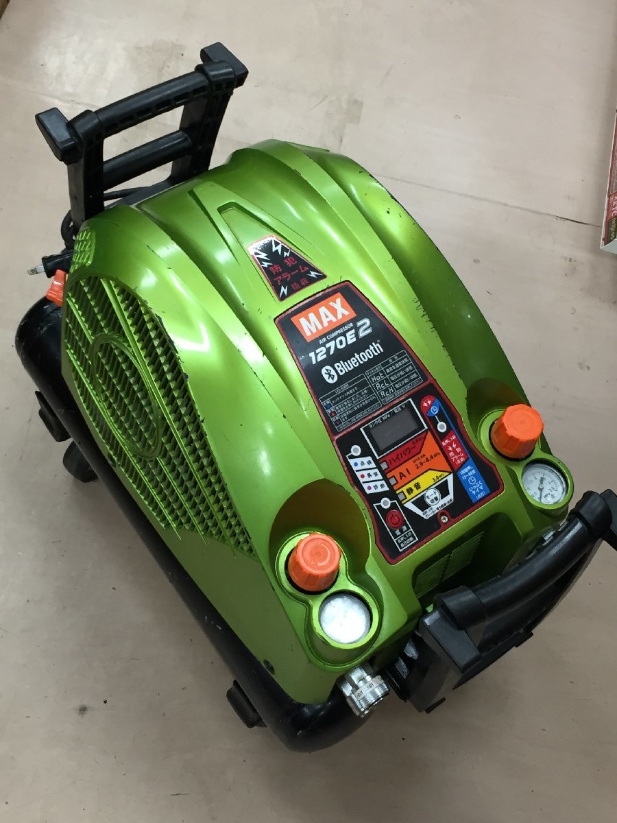 【引取限定】【中古品】MAX 高圧専用コンプレッサー AK-HH1270E2 限定ブライトグリーン /ITY9K0I68454