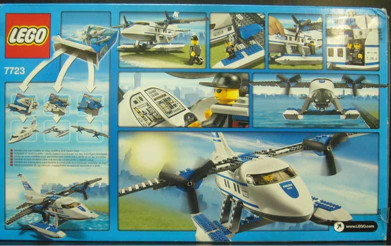 LEGO ( Lego )/CITY/7723/ City полиция / полиция водный самолет /( мини фигурка & наклейка ) есть / готовый час самый длинный 38cm/2008 год производство / последний лот * новый товар 