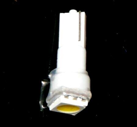 T5 LEDバルブ 白 エアコン バルブ 12V ウェッジ LED SMD ホワイト 1個 ランプ 複数注文OK 交換用 インテリア 室内用 定形外 送料無料の画像2