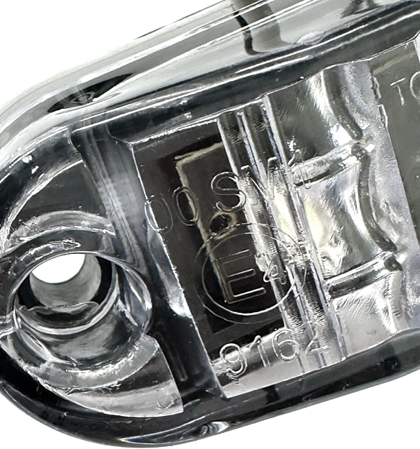 汎用 LEDサイドマーカー ホワイト 10個 路肩灯 車幅灯 車高灯 バスマーカー ウインカー 12V / 24V トラック トレーラー 流用 定形外送込の画像3