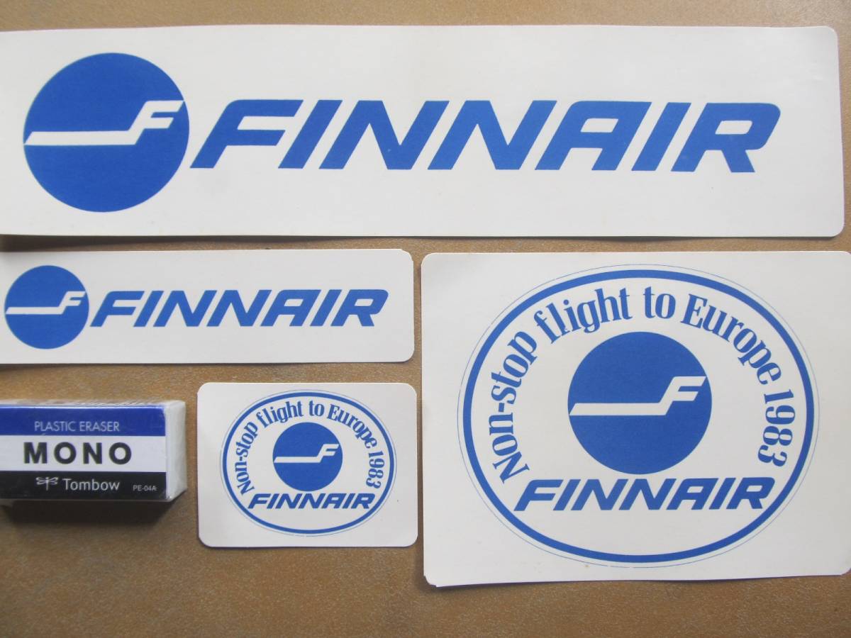 FINNAIR【フィンランド航空】ステッカーシール 4枚_画像1