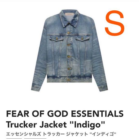 FEAR OF GOD ESSENTIALS Trucker Jacket Indigo エッセンシャルズ トラッカー ジャケット インディゴ ジージャン デニムジャケットの画像1