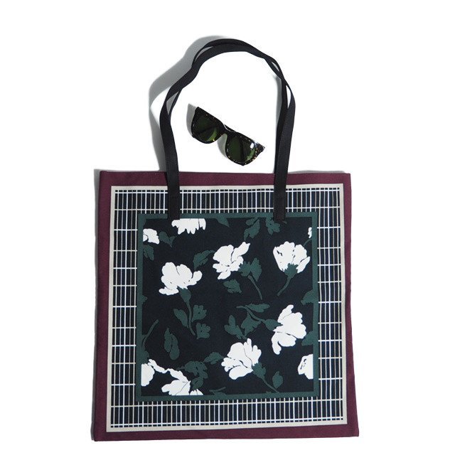 M4645f42　▼MARNI マルニ▼　新品 BANDANA TOTE マルニマーケット バンダナトートバッグ ブラック / 黒 ハンドバッグ SHMH0046 A0T0000_画像2