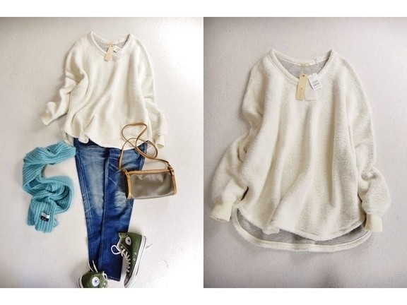 標記未使用♪標價16,000日元Gallaruda Galante GALLARDAGALANTE寬鬆蟒蛇套衫♪ 原文:タグ付き未使用♪定価1.6万円 ガリャルダガランテ GALLARDAGALANTE ゆったりボアプルオーバー♪