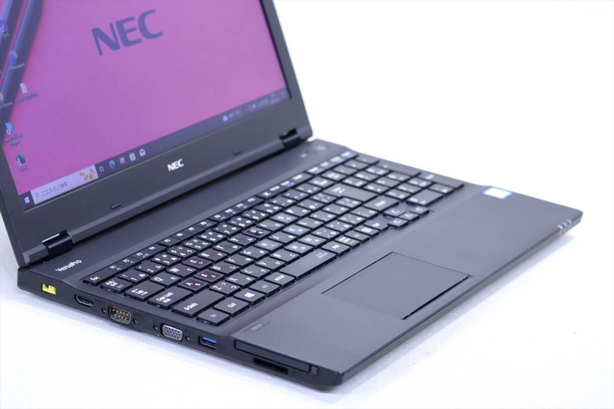 【1円～】第8世代Core i7+Office2021搭載パワフルノート！VersaPro VD VKH19/D-3 i7-8650U メモリ8G SSD256G 15.6TFT DVD_画像2