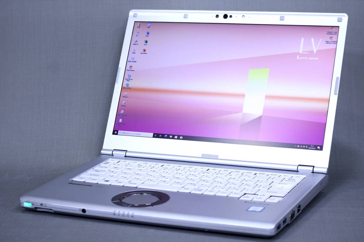 【即配】Office2021搭載！超軽量1.17kg！14型FHD快速ノート！CF-LV7 i5-8350U RAM8G 256G 顔認証カメラ バッテリー良好 Win10リカバリ