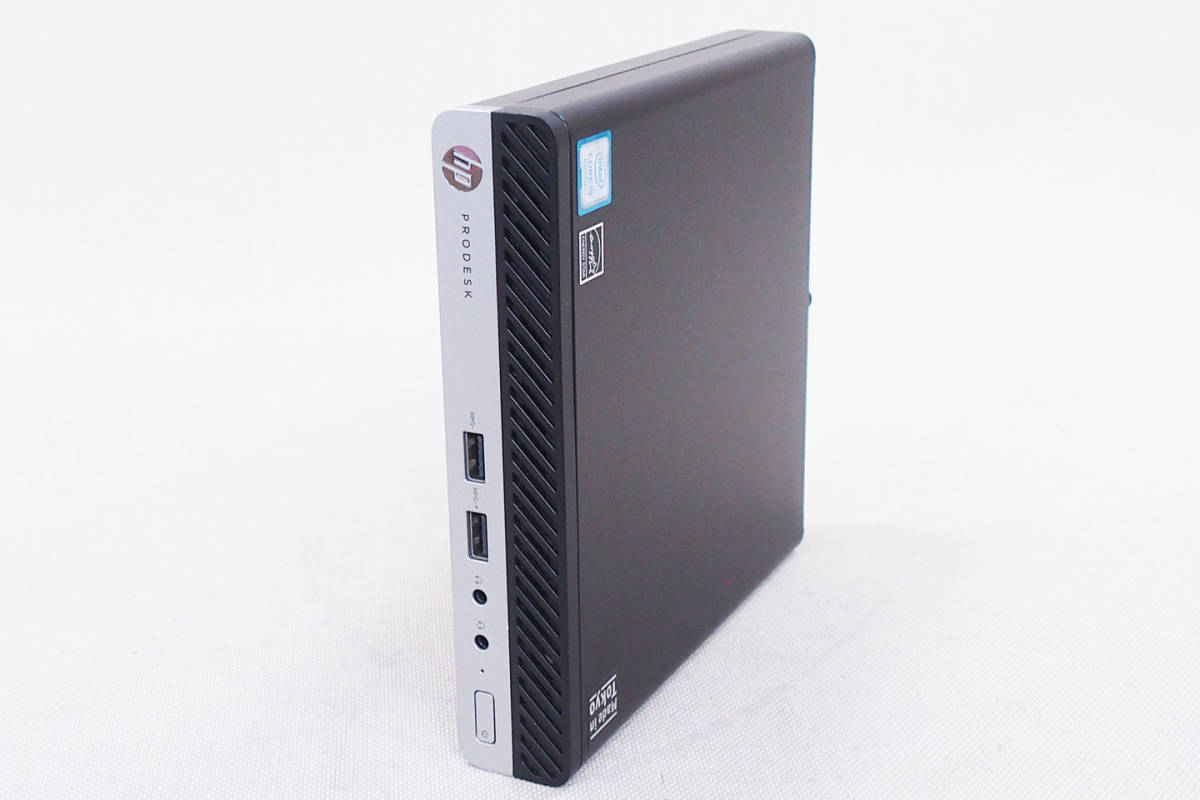 【1円～】Office2021搭載！超超コンパクト快速デスクトップPC！HP ProDesk 400 G4 DM Core i5-8500T メモリ8G SSD256G Win10Pro_画像1