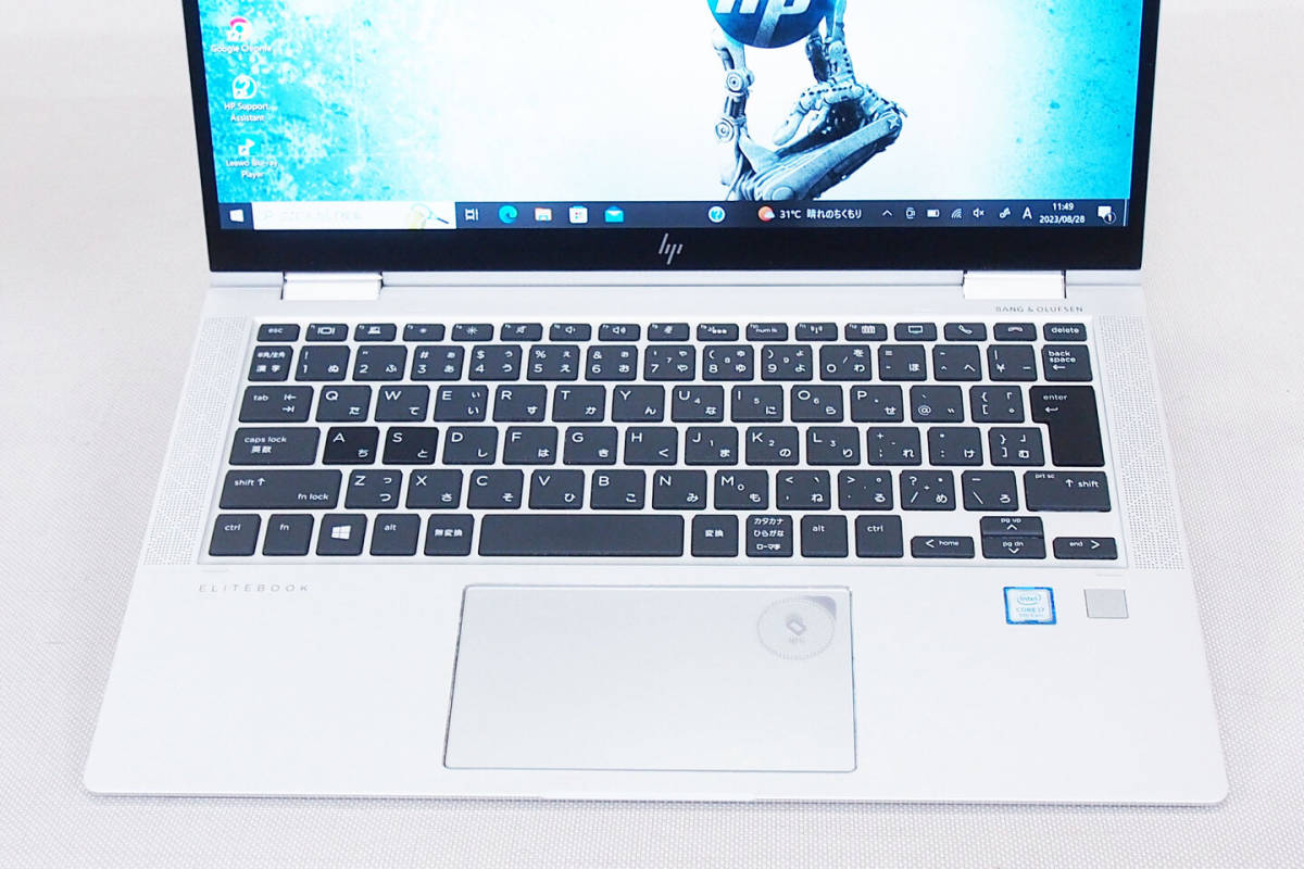 【1円～】i7搭載 2019/7製 大容量 HP EliteBook x360 1030 G3 LTEフリー i7-8550U 16G SSD512G 指紋/顔認証 FHDタッチ液晶 Win10Pro_画像4