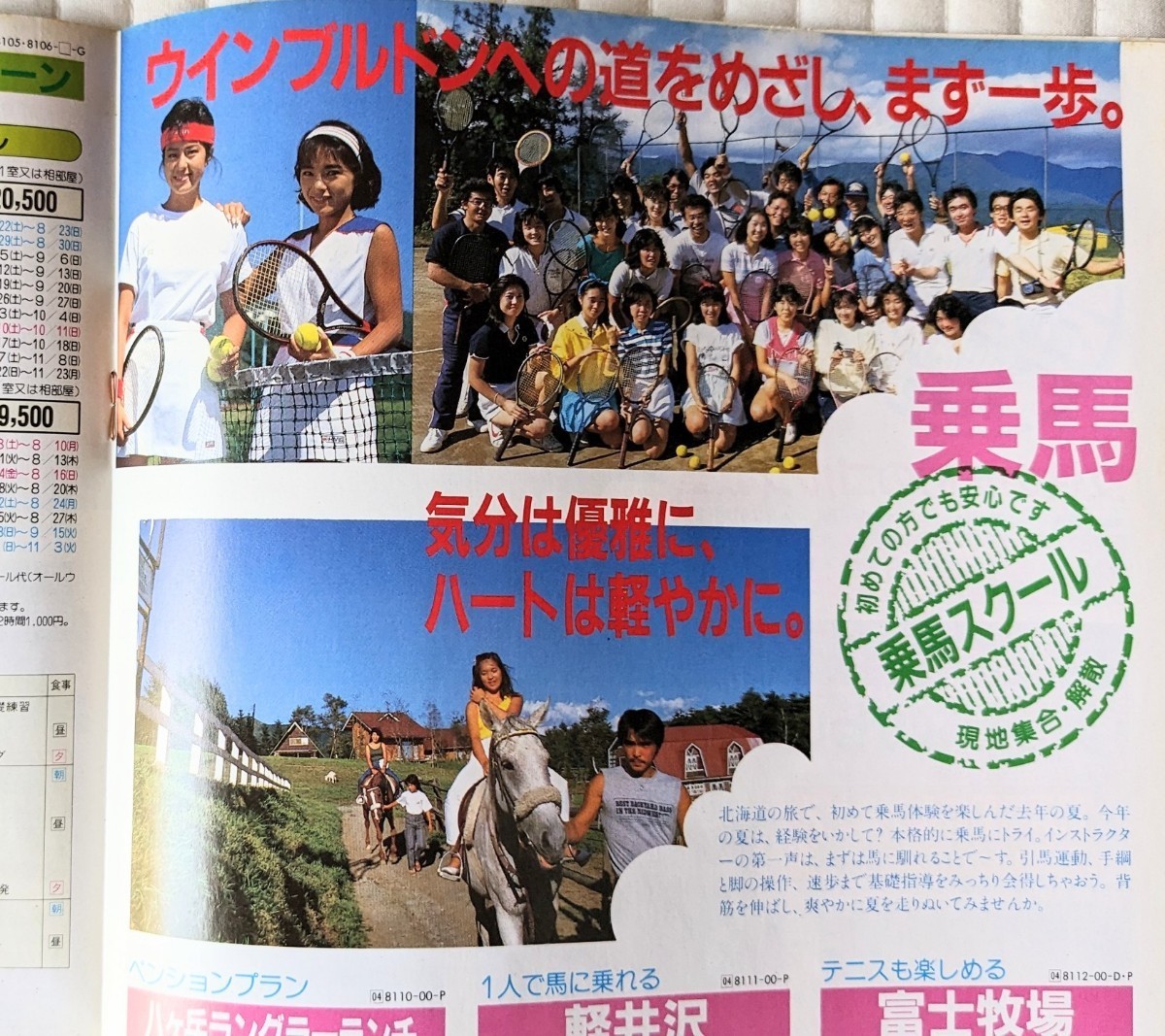 110◆旅行パンフレット　サミーツアー　スポーツ　87年　水着 キャンギャル モデル_画像5