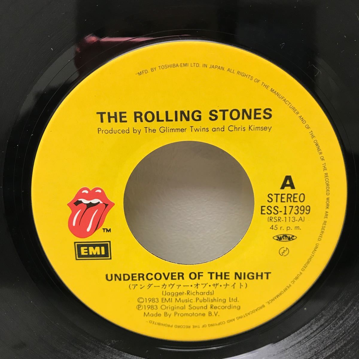 I1128F3 ローリング・ストーンズ ROLLING STONES EP レコード 3巻セット 音楽 洋楽 ロック / UNDERCOVER OF THE NIGHT / TELL ME 他_画像3