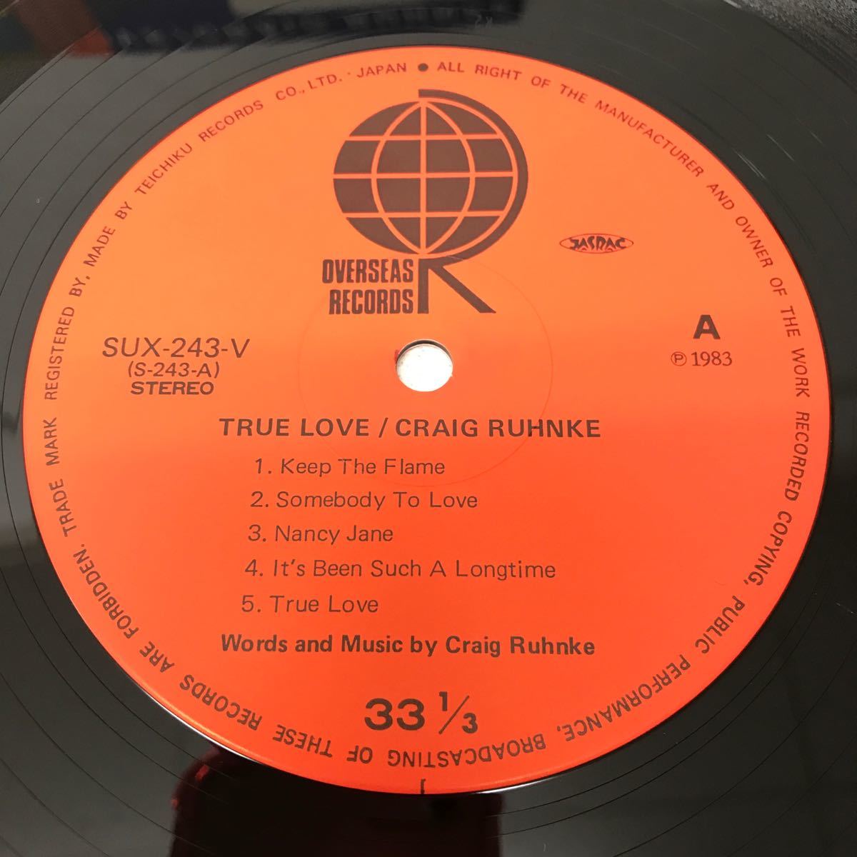 I1130G3 トゥルー・ラヴ TRUE LOVE クレイグ・ランク GRAIG RUHNKE LP レコード 帯付き 音楽 洋楽 国内盤 SUX-243-V テイチク_画像5