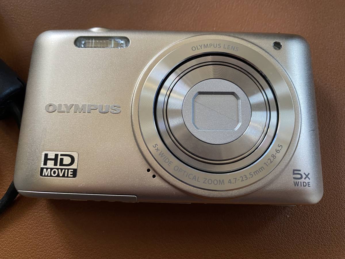 オリンパス Olympus VG-145 ゴールド 5x Wide バッテリー付き コンパクトデジタルカメラ_画像1