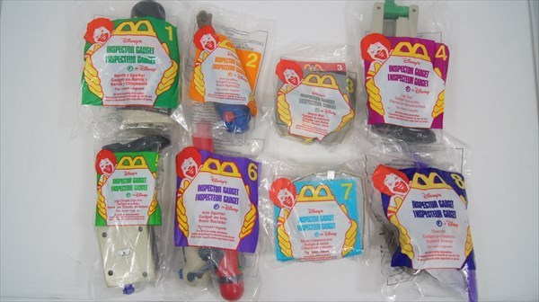 McDonald's ハッピーミール ガジェット警部 全8種 コンプリートセット Disney 映画 フィギュア ハッピーセット 雑貨[未開封品]