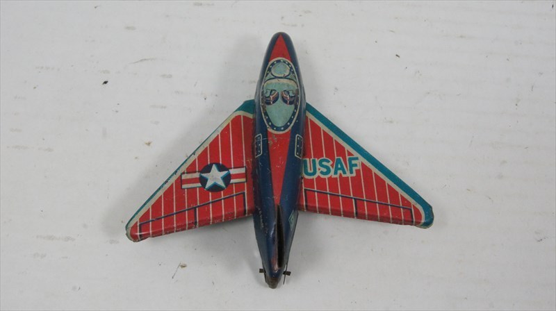 斉藤玩具 Douglas F4D Skyray USAF 0327 ブリキ 1950年代 当時物 日本製 戦闘機 フリクション ミニチュア 飛行機 雑貨_画像9
