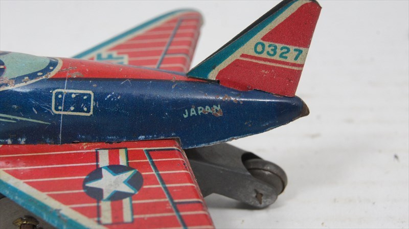 斉藤玩具 Douglas F4D Skyray USAF 0327 ブリキ 1950年代 当時物 日本製 戦闘機 フリクション ミニチュア 飛行機 雑貨_画像3