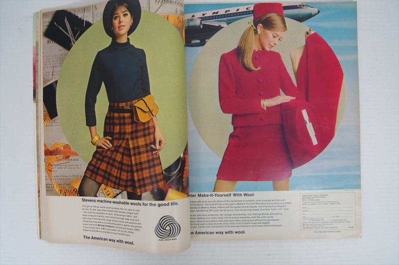 [珍品]AMERICA'S TEEN-AGE MAGAZINE seventeen 1967年7月号 当時物 TWIGGY ツイッギー 60年代 ファッション誌 雑貨_画像5