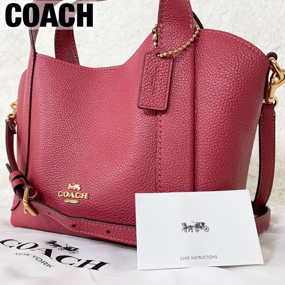 新品本物】 ハドリーホーボー21 コーチ 未使用級☆COACH 2way ピンク