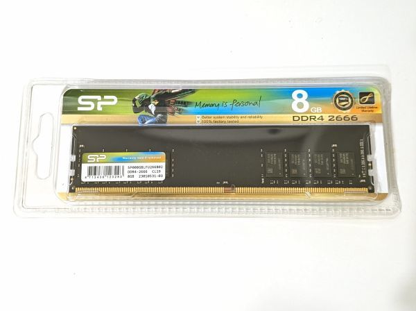 8GB×1枚DDR4-2666 (PC4-21300) SP008GBLFU266B02 シリコンパワー_画像1