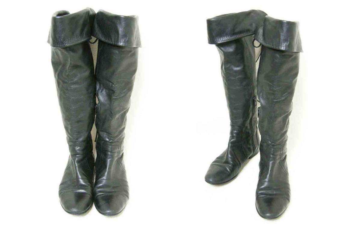 福袋セール】 ブラック 黒 ダイアナ DIANA レザー 23.5cm ロングブーツ 特別割引中 ダイアナ ホワイト ブーツ DIANA ブーツ