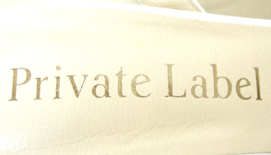 #Private Label[ Private Label ] белый futoshi каблук ремешок сандалии 23cm#