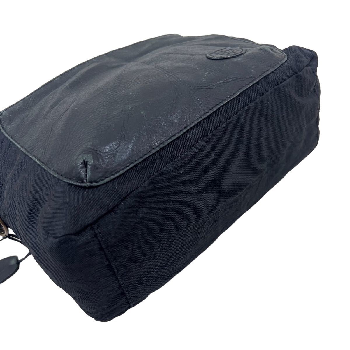 D490 IBIZA イビサ イビザ ハンドバッグ 手持ち かばん カバン 鞄 バッグ BAG 異素材切り替え ブラック 実寸参考_画像5