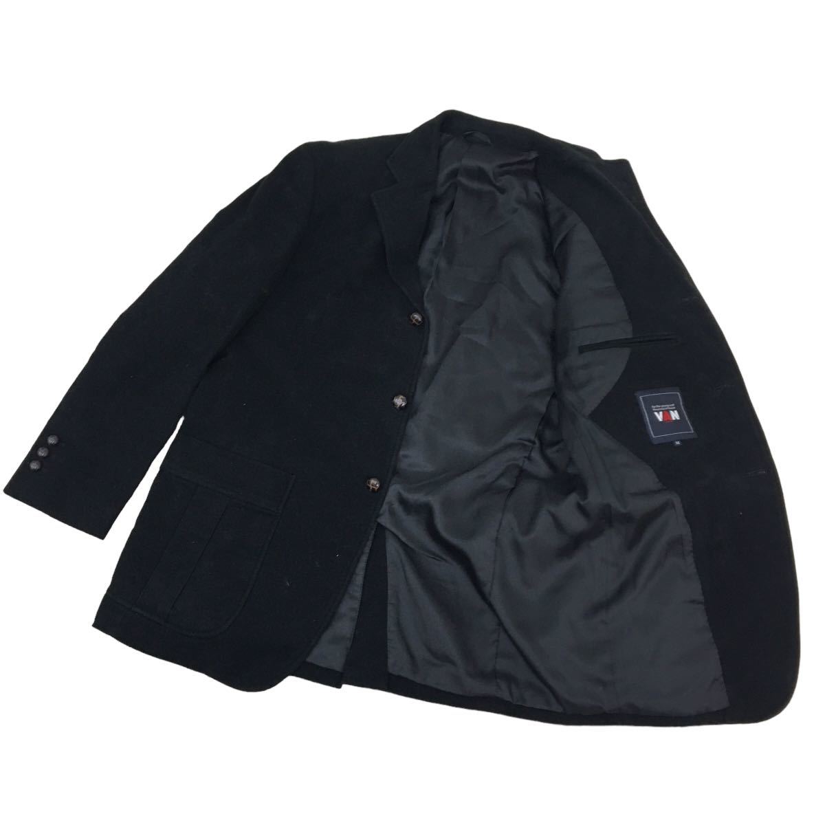 ND157 VAN JAC ヴァンジャケット 長袖 テーラードジャケット コート 上着 羽織り トップス コットン 綿100% ブラック メンズ M_画像4