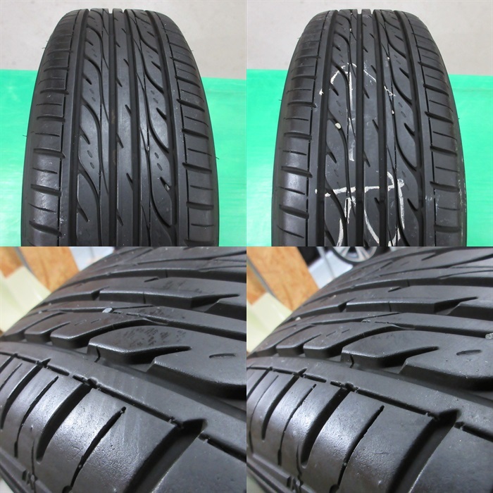 エクシーガ 205/60R16 2020年バリ山夏タイヤ 90%山 ダンロップ EC202 4本 5穴PCD100 6.5JJ +48 レガシィ スバル純正 中古新潟の画像9