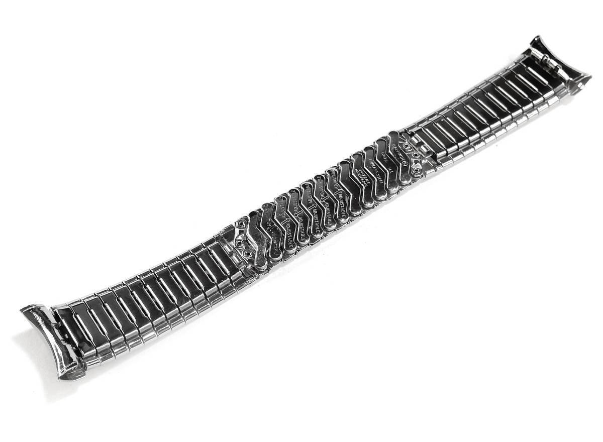 【BOWLESBALDWIN】レトロ当時もの 19mm 弓カン ウォッチバンド 腕時計ベルト ブレス 伸縮タイプ ビンテージ MB1864_画像8