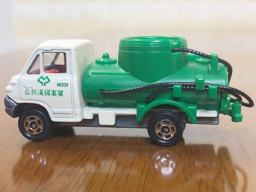 【迷你車】Tomica 39（不帶盒子）“豐田Dyna真空車（公共清潔業務）”1/68比例MADE IN JAPAN TOMICA 原文:【ミニカー】トミカ 39 (箱なし)「トヨタ ダイナ バキュームカー(公共清掃事業)」1/68スケール MADE IN JAPAN TOMICA