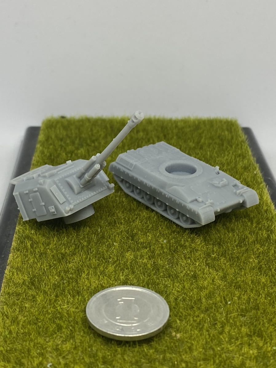 1/144レジンキット　未塗装 フランス軍　AMX30 AuF1 155mm自走榴弾砲　ワールドタンクミュージアム【同梱可能】0525_画像3