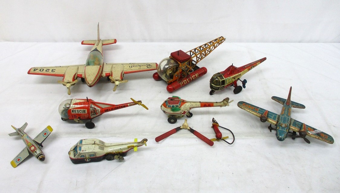 ブリキのおもちゃ ヘリコプター 玩具 昭和レトロ 当時物 ブリキ 航空機