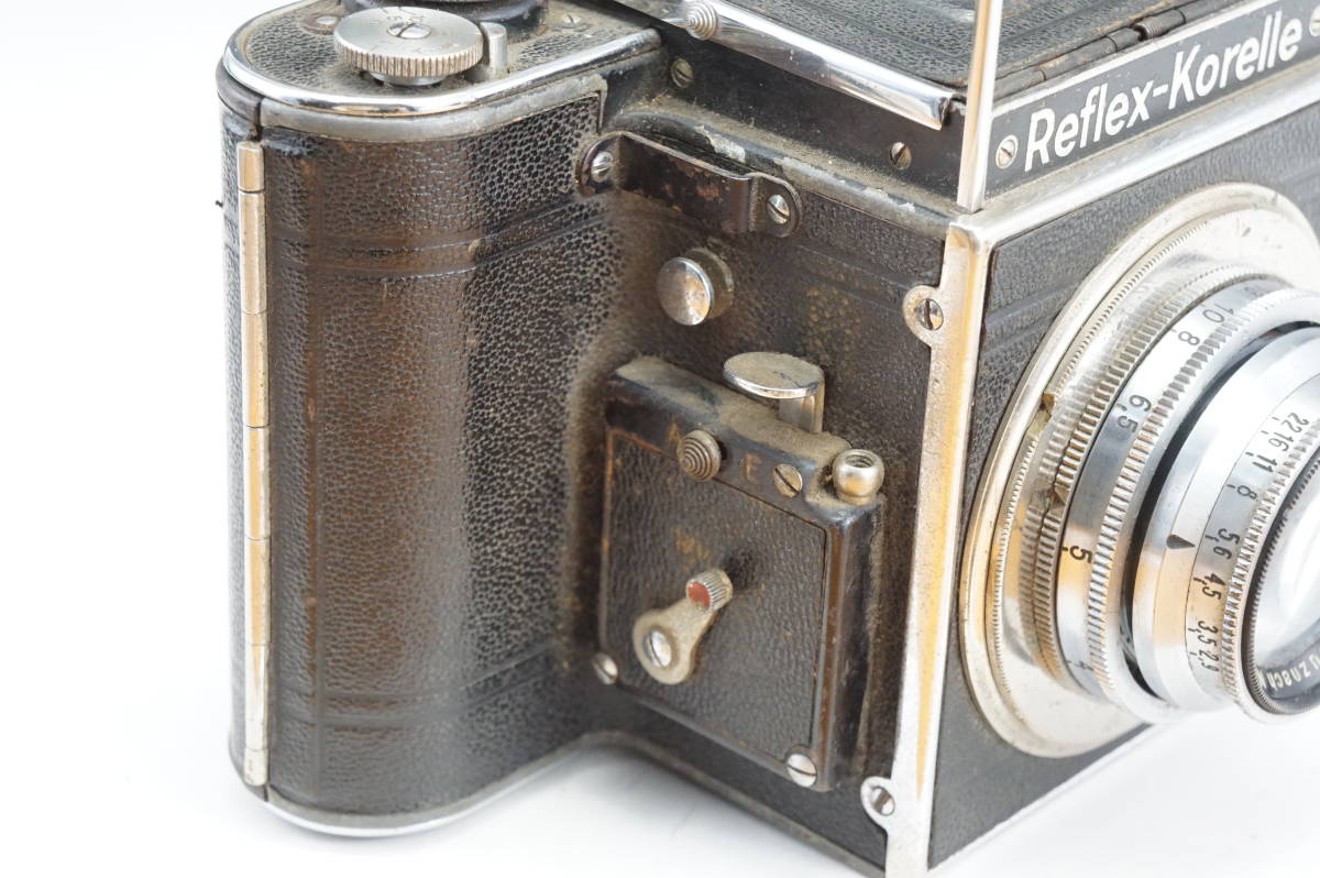 Reflex-Korelle + Schnelder-Rrauznach Radionar f=2.9 F=7.5cm 6ｘ6　ジャンク　クラシックカメラ レフレックスコレレ_画像8