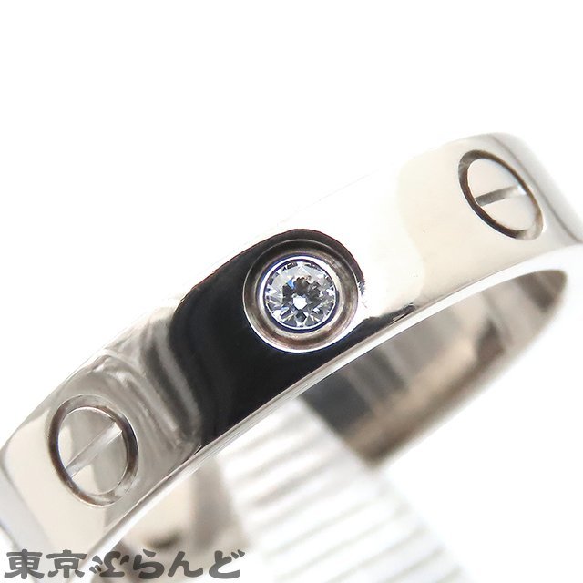 101683165 カルティエ CARTIER ラブ リング K18WG ダイヤモンド #48 8号相当 1PD LOVE リング・指輪 レディース 仕上済_画像2