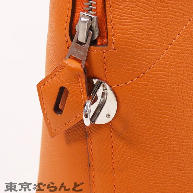 101695752 エルメス HERMES ボリード 31 □N刻印 オレンジ シルバー金具 エプソン 2WAY ハンドバッグ ショルダーバッグ レディース_画像6