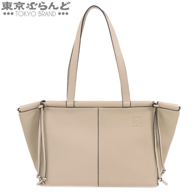 101699648 ロエベ LOEWE クッショントート スモール 309.12AA93 ベージュ カーフ ハンドバッグ トートバッグ レディース