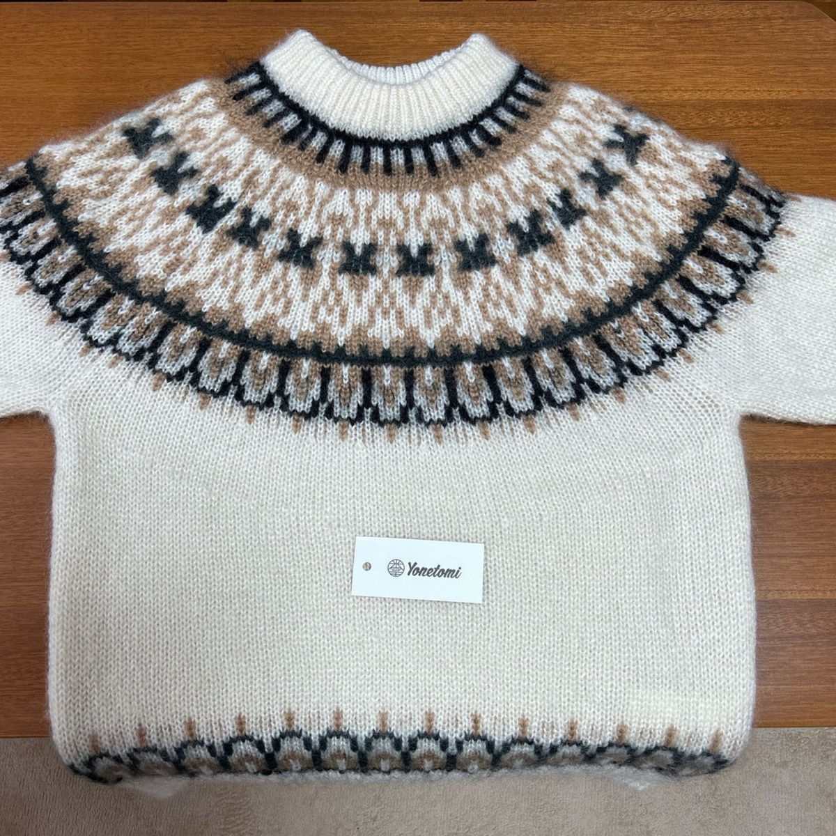 ノルディックセーター yonetomi 米富繊維 ウール モヘア セーター