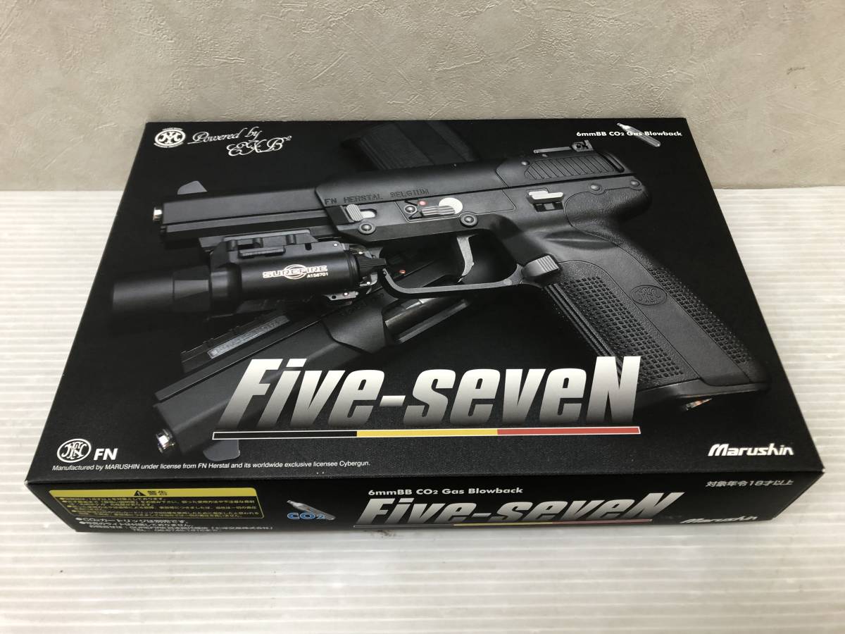 ガン マルシン Five-Seven 6mmBB CO2 ガスガン 18歳以上 中古品 sygan063898_画像1