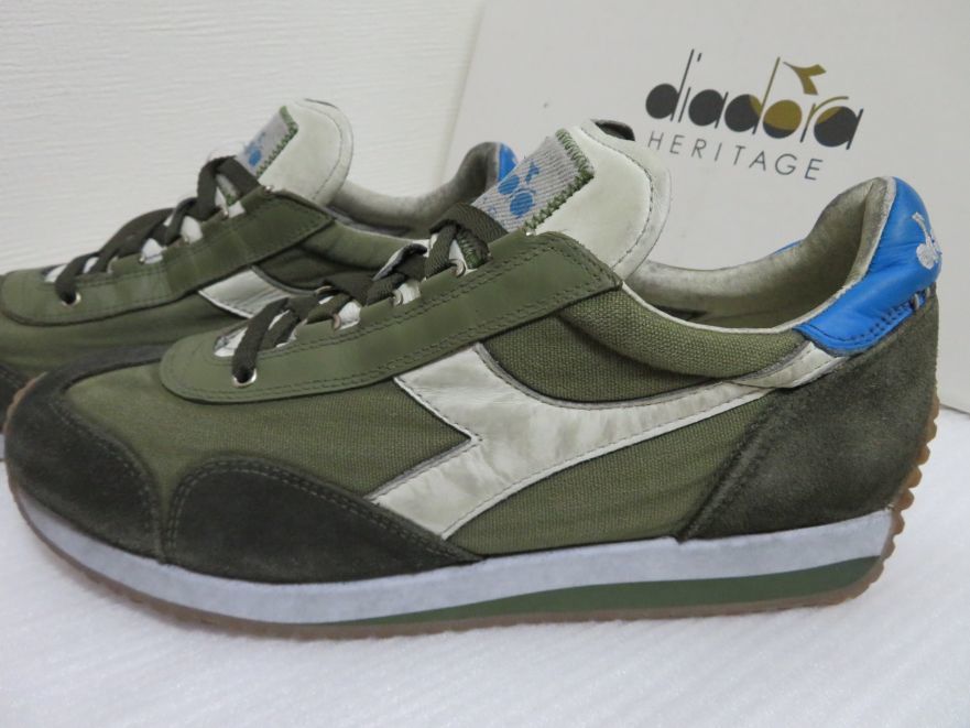 未使用品 Diadora Heritage ディアドラ ヘリテージ EQUIPE H DIRTY STONE WASH EVO　8.5　26.5cm_画像2