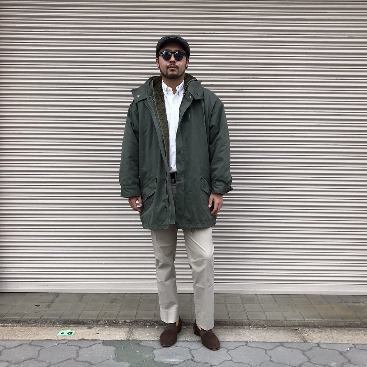  completion goods valuable . big size France army the truth thing F-1 herringbone Vintage field Parker liner attaching full Mod's Coat M-64 112C