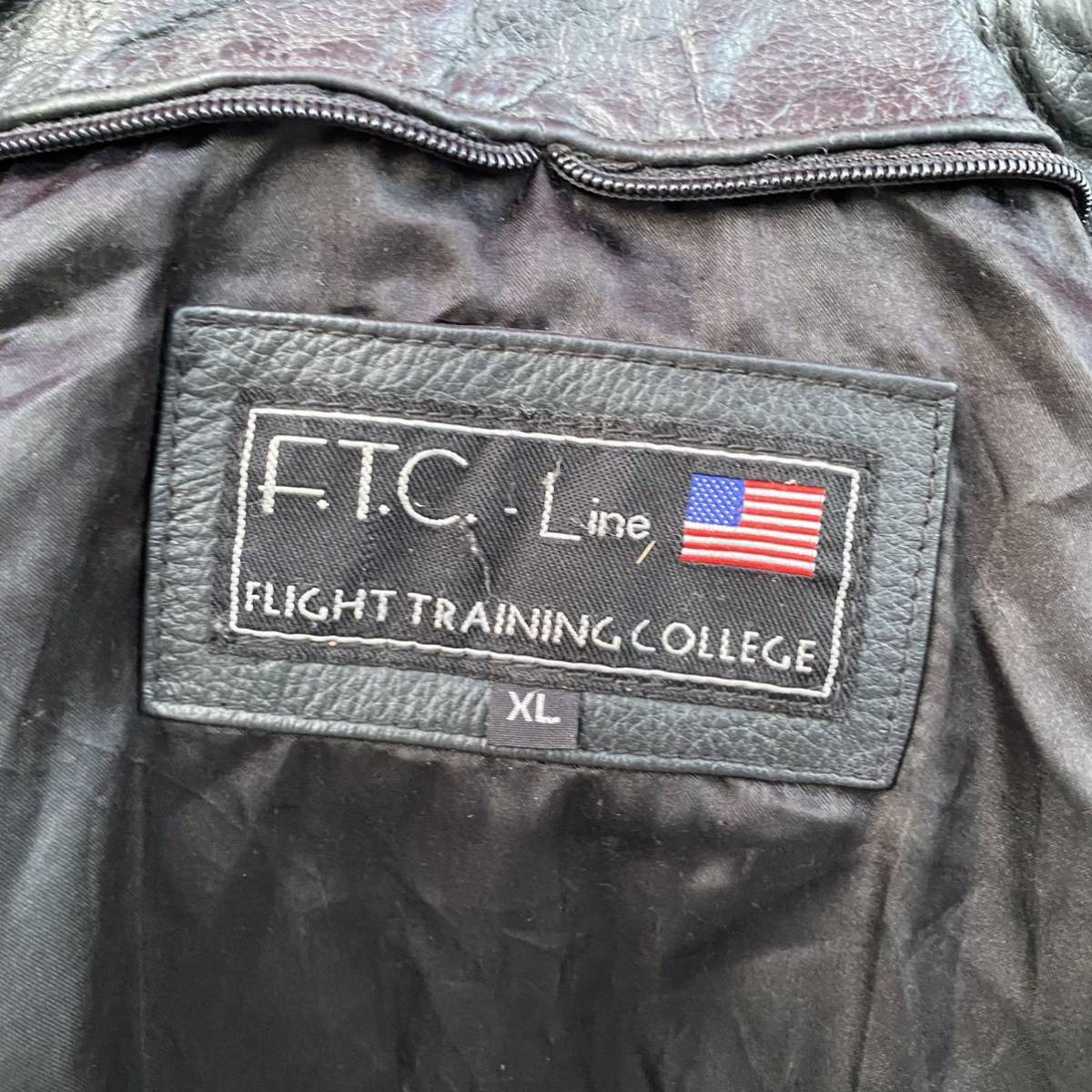 Euro F T C Line レザー フライトジャケット A-2 XL ビッグ Euro F T C Line レザー フライトジャケット A-2 XL ビッグ