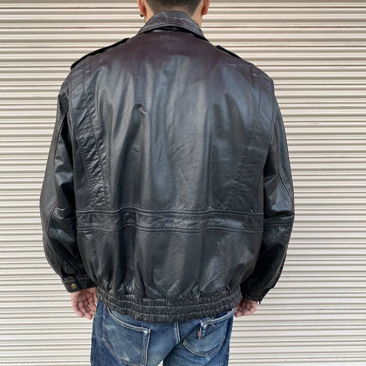 Euro F T C Line レザー フライトジャケット A-2 XL ビッグ Euro F T C Line レザー フライトジャケット A-2 XL ビッグ