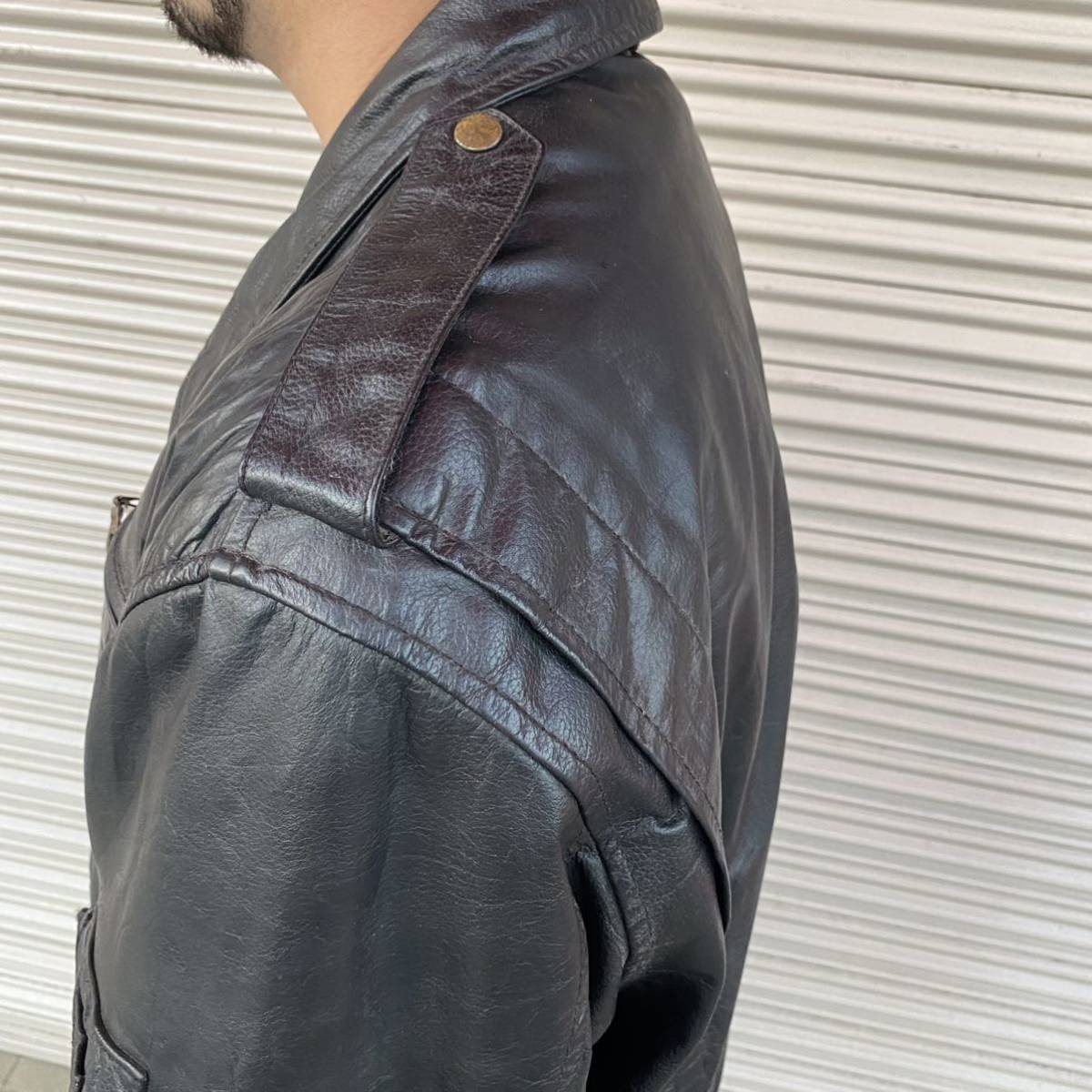 Euro F T C Line レザー フライトジャケット A-2 XL ビッグ Euro F T C Line レザー フライトジャケット A-2 XL ビッグ