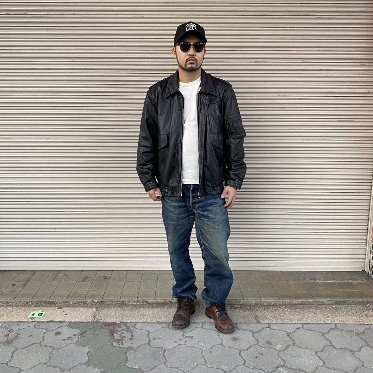 Euro F T C Line レザー フライトジャケット A-2 XL ビッグ Euro F T C Line レザー フライトジャケット A-2 XL ビッグ