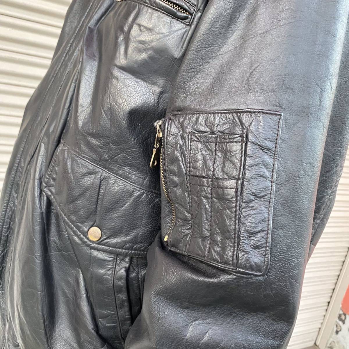Euro F T C Line レザー フライトジャケット A-2 XL ビッグ Euro F T C Line レザー フライトジャケット A-2 XL ビッグ