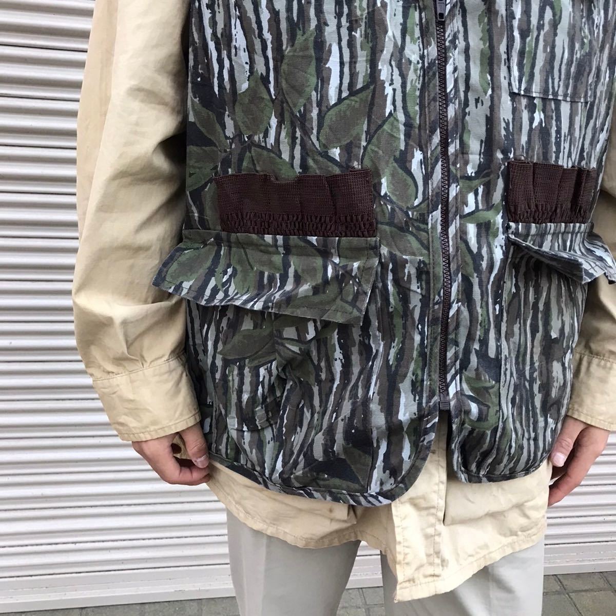 80s USA製 BLUE BILL by RED HEAD ブルービル レッドヘッド 迷彩 リアルツリーカモ ミリタリー ヴィンテージ ハンティングベスト XXL 70s_画像4