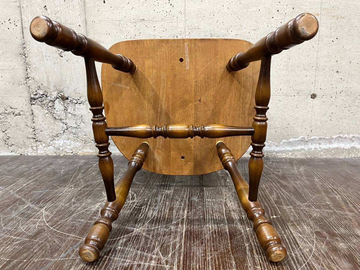 5 飛騨産業 キツツキ ウィンザーチェア アーム付き ダイニングチェア アンティーク イス 椅子 チェア アームチェア 家具 木製